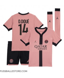 Günstige Paris Saint-Germain Desire Doue #14 3rd trikot Kinder 2024-25 Kurzarm (+ Kurze Hosen)